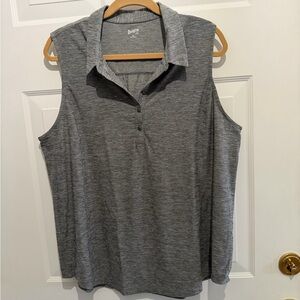Duluth Trading sleeveless Armachillo polo shirt. Size XL in gray